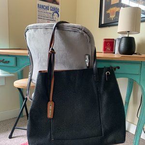 Carry All in faux leather.  Reversible.